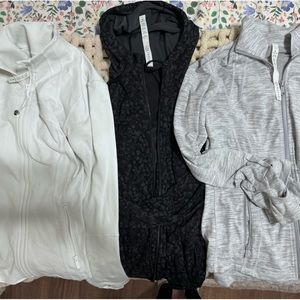 Bundle of lululemon define jackets size 6